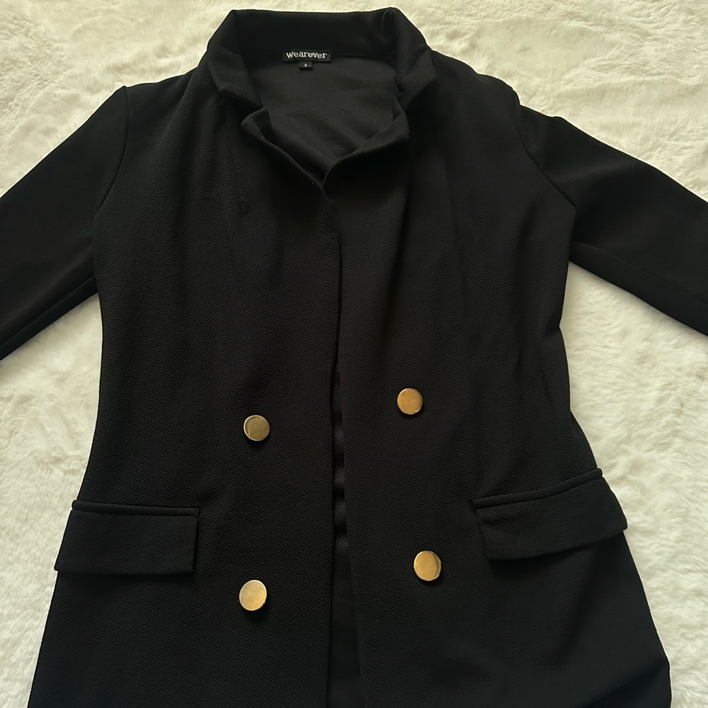 Wearever Black Blazer Size Small